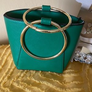 Colab vegan leather hand purse (brand new)